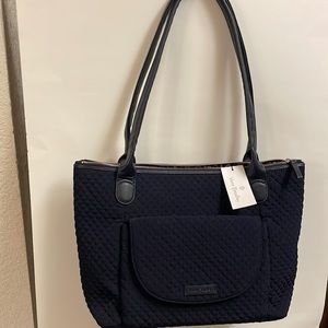 Vera Bradley Navy Blue Carson East-West Tote NWT